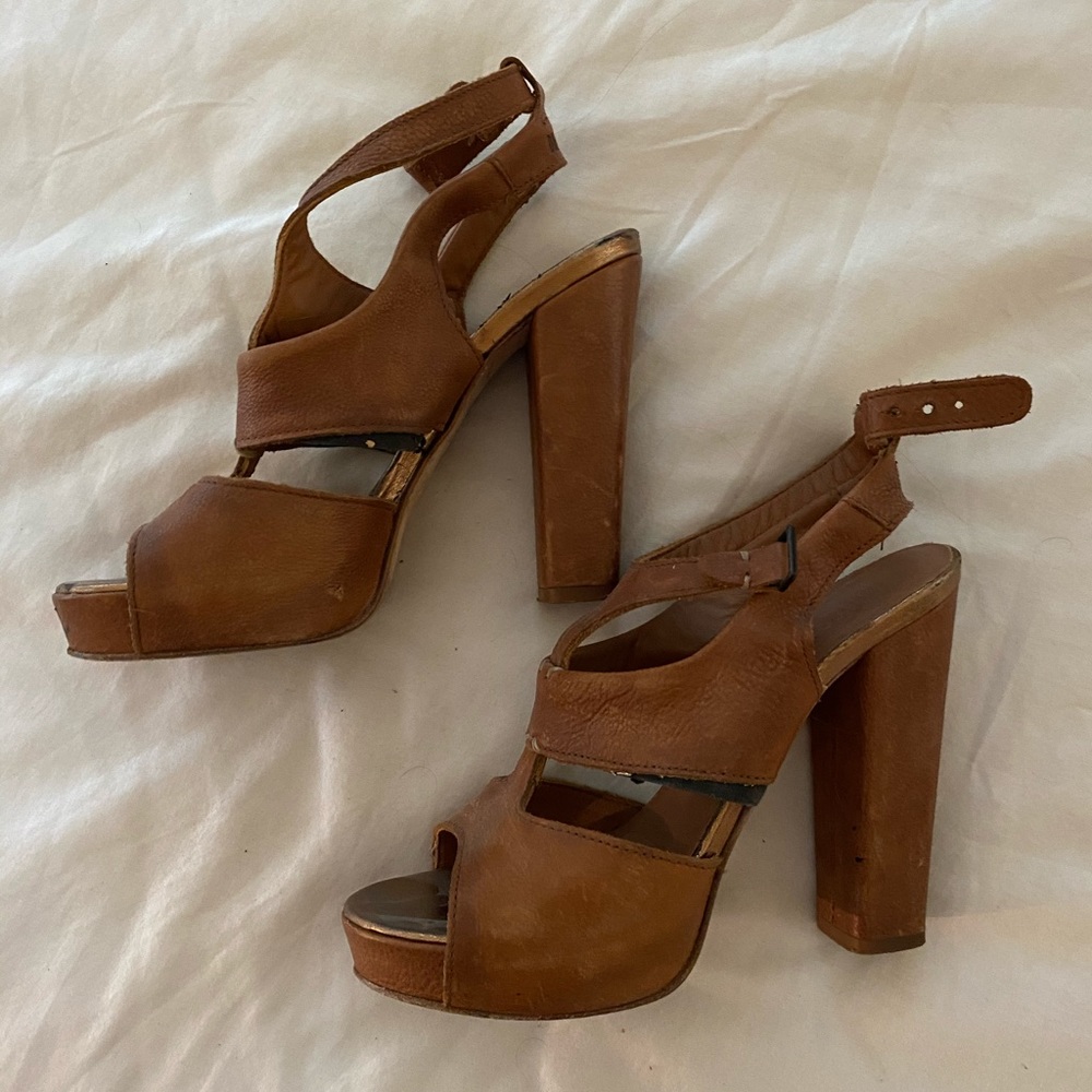 Diesel leather heels